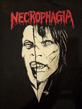 ☠️NECROPHAGIA - "DEEP INSIDE I PLANT THE DEVIL'S SEED" - VINTAGE - MENS SIZE XL